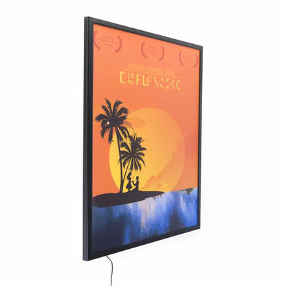 LED Slim Lightbox Sign Illuminated Aluminum Picture Clip